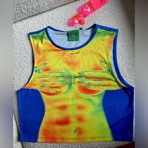 NWT JADED LONDON thermal map top